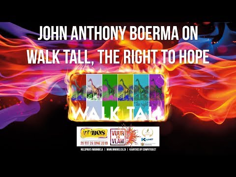Innibos 2019 - John Anthony on Walk Tall, The Right To Hope Art Exhibition