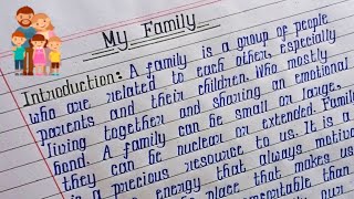 My Family Essay Writing | Essay on My Family in English | My Family Paragraph in English