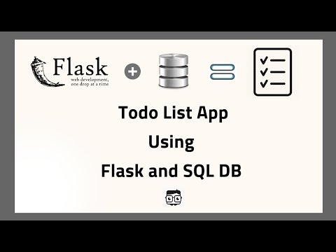 Todo List App With Flask Python And Sql Database