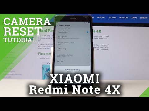 How to Reset Camera in XIAOMI Redmi Note 4X - Restore Camera Configuration