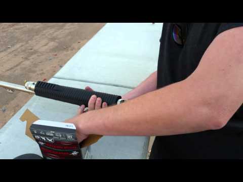 Showing how to load a 12 gauge pump action shotgun