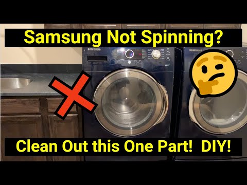 ✅ Samsung Washer ● Not Spinning?  You Might Just Need to Clean Out This Specific Part!