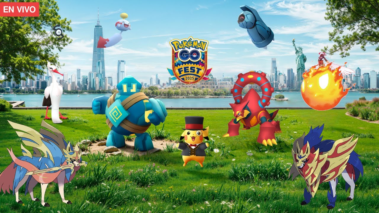 🚨GO FEST NUEVA JERSEY🚨CINDERACE GIGAMAX E INCURSIONES MUCHOS SHINY EN DIRECTO POKEMON GO