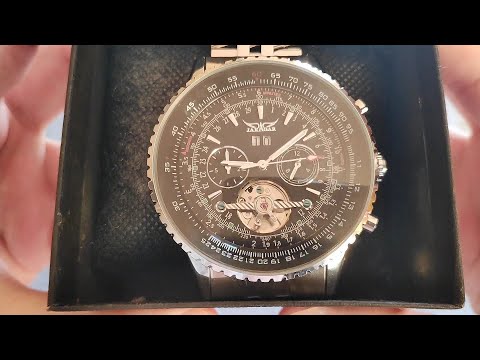 JARAGAR A034 Automatic Mechanical Tourbillon Watch - Unboxing