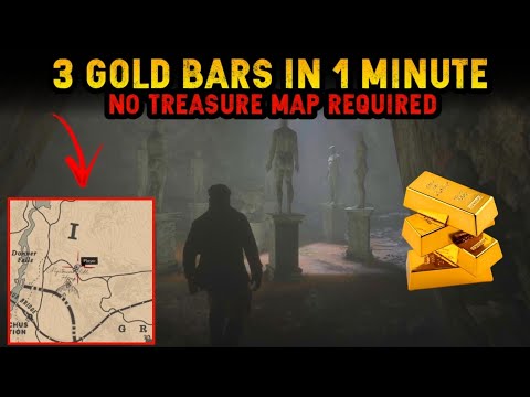 GET 3 GOLD BARS WORTH 1500$ EASILY WITH LOCATION - RDR2