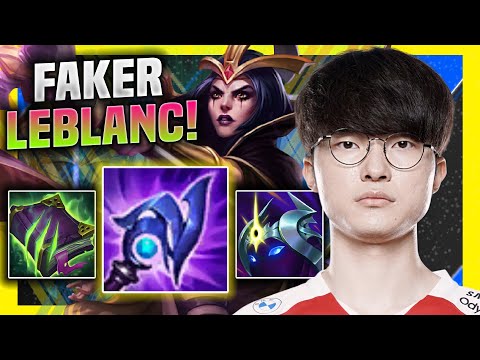FAKER DESTROYING WITH LEBLANC! - T1 Faker Plays Leblanc Mid vs Sylas! | Season 11