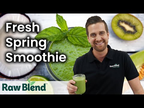 How to make a Fresh Spring Smoothie in a Vitamix Blender! | Recipe Video
