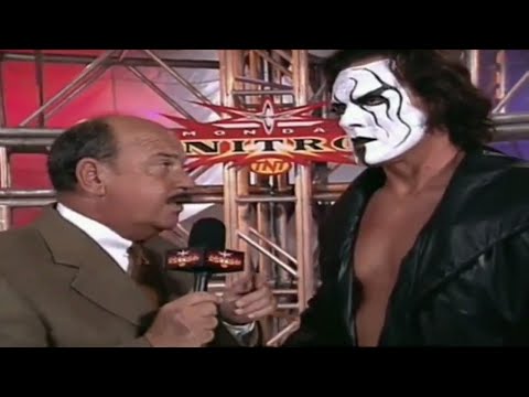 WCW Monday Nitro Mean gene interviews Sting