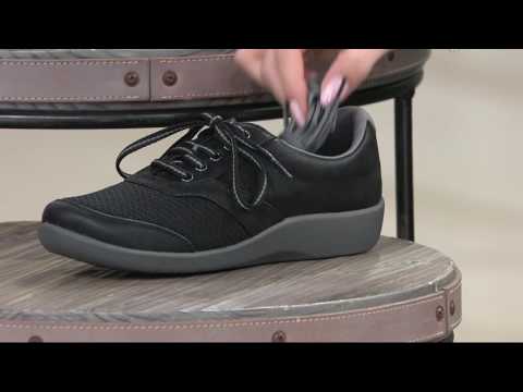 Clarks Cloud Steppers Lace-up Sneakers - Sillian Emma on QVC