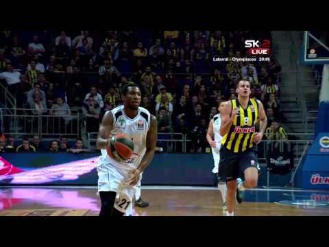 Tony Taylor for Chris Wright Alley Oop | Fenerbahce Ulker - Turow Zgorzelec 27.11.2014 HD