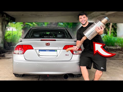 DEIXEI MEU CIVIC SI SÓ O CANO *Ficou muito alto*