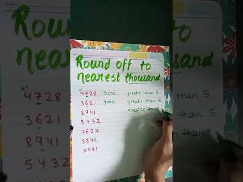 Round off to nearest thousand #mathematics #shorts