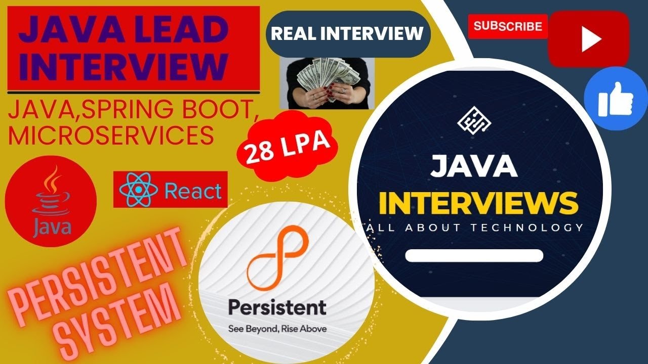 Persistent System interview Questions And Answer | java interview questions |Java 8 coding Interview