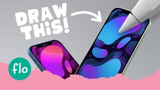 Quick Tutorial - Create your own PHONE WALLPAPER in PROCREATE