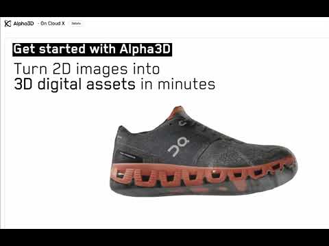 Alpha3D 2D image to 3D model AI tutorial