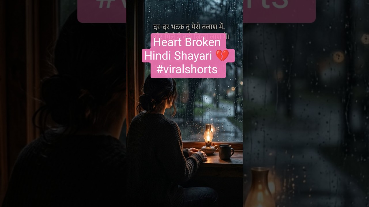 Heart Broken Hindi Shayari 💔 #viralshorts