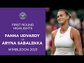 Sabalenka Storms To Win | Panna Udvardy vs Aryna Sabalenka | First Round Highlights | Wimbledon 2023