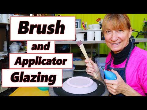 Brush Glazing on the Pottery Wheel with the Precision Applicator Trick