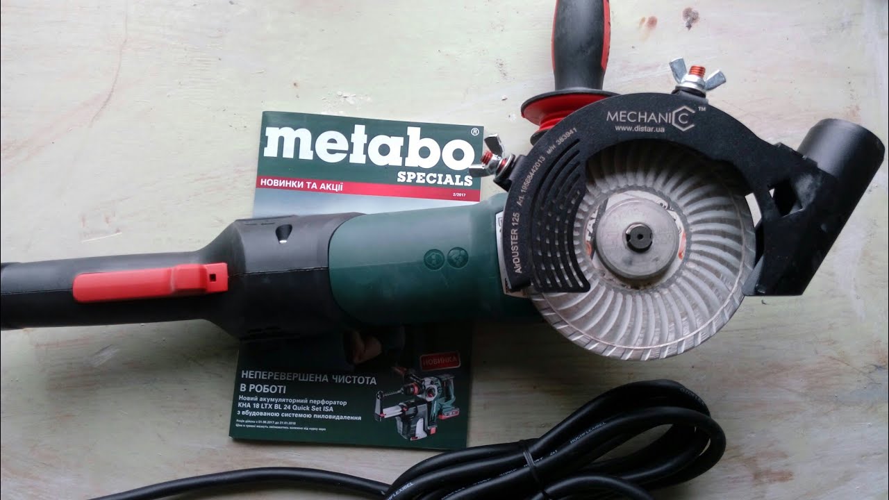Углошлифовальная машина (болгарка) Metabo WE 17-125 Quick RT (601086000)  1750Вт Ф125мм 11000об/мин 3.8Нм ТС-эл-ка