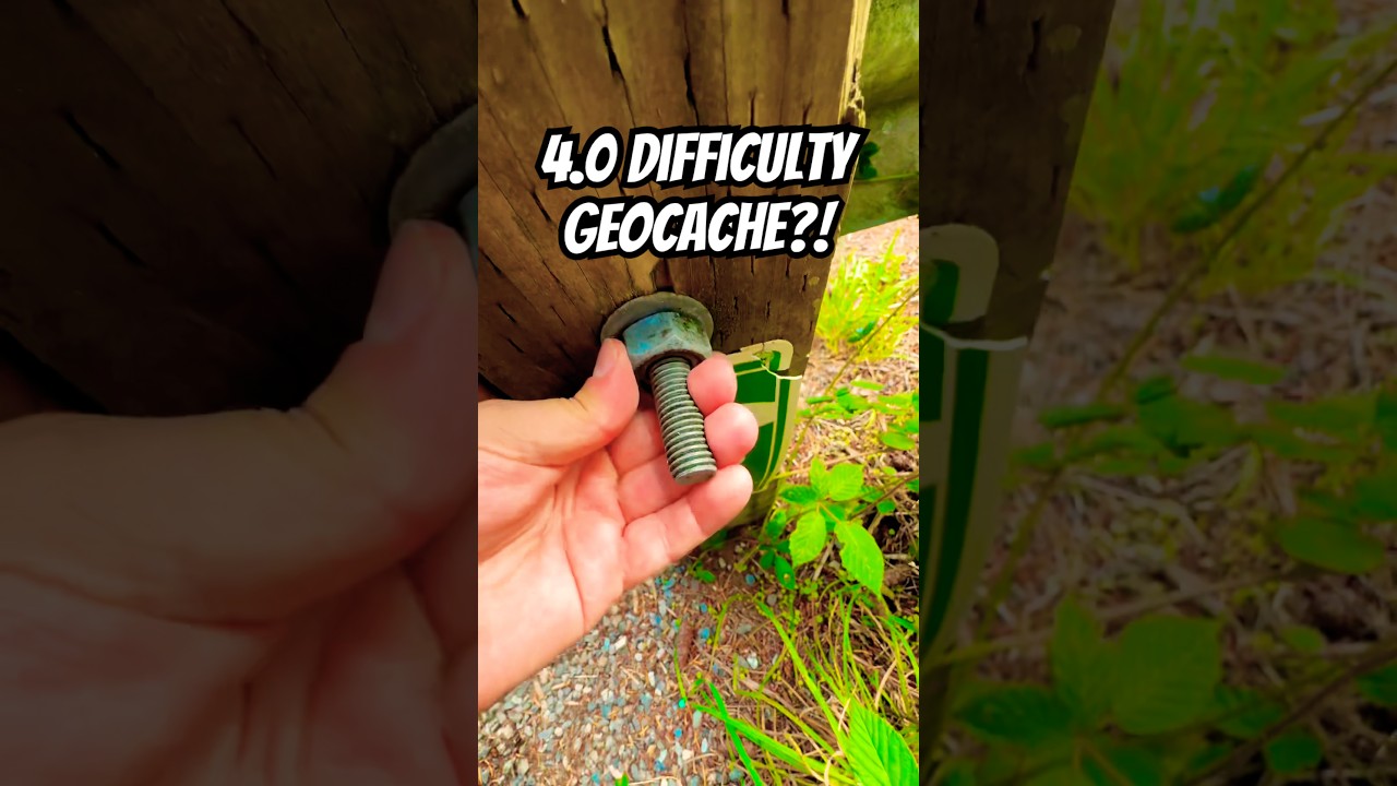 What difficulty rating would you give this Geocache? I think a 4.0 difficulty is fair! 🔩