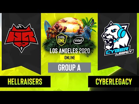 Dota2 - HellRaisers vs. Cyber Legacy - Game 1 - Group A - EU/CIS - ESL One Los Angeles