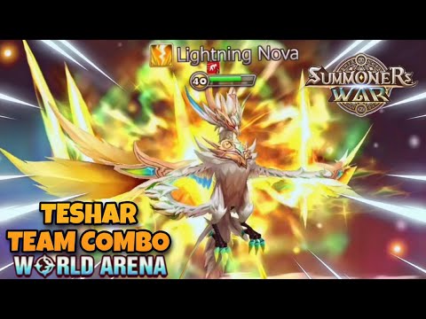 Teshar Team Combo in World Arena Ep. 3 - Summoners War