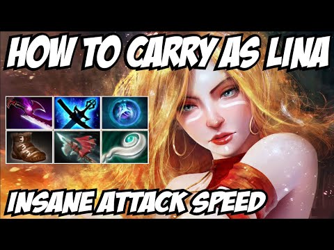 Lina Dota 2 Carry Build Insane Attack speed