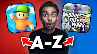 A to Z Playstore Game Challenge!