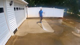 5 Hour Driveway Cleaning Job In 6 Minutes!