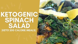 Keto Spinach Salad Recipe | Easy 200-Calorie Keto Meal 🥗