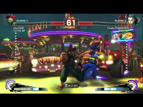 Eita [Akuma] vs ChalkyTommy [Rose] SSF4 Japanese Online Ranked Matches - TRUE-HD
