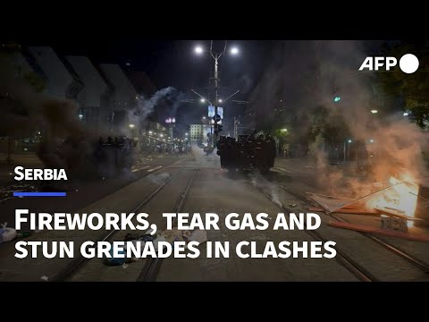 Fresh clashes erupt in Serbian capital after days of unrest | AFP