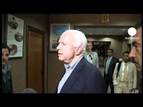 Senator John McCain visits Benghazi