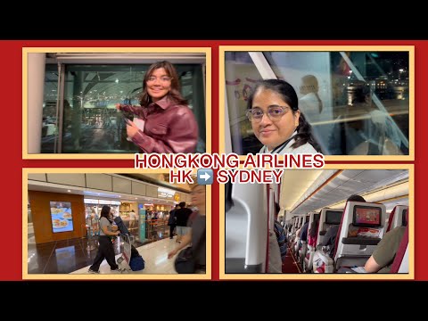 🛫 Hongkong Airlines from 🇭🇰 Hongkong to Sydney  | Australia  🇦🇺