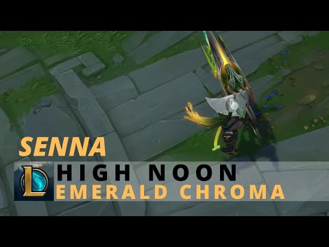 High Noon Senna Emerald Chroma - League Of Legends