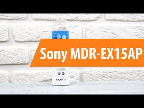Наушники Sony MDR-EX15AP белый - Видео