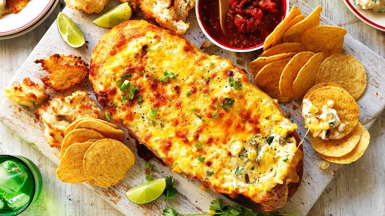 watch video Mexican Cheesy Street Corn Dip watch video Mexican Cheesy Street Corn Dip