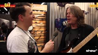 Video thumbnail for Ibanez - AT10P - Andy Timmons interview at NAMM 2014 by GAK