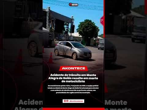 Acidente de trânsito em Monte Alegre de Goiás resulta em morte de motociclista