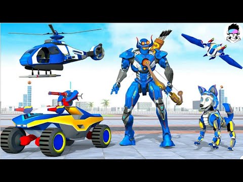 King Robot Car Jet Transformation - Animal Crocodile Robot Games - Android Gameplay