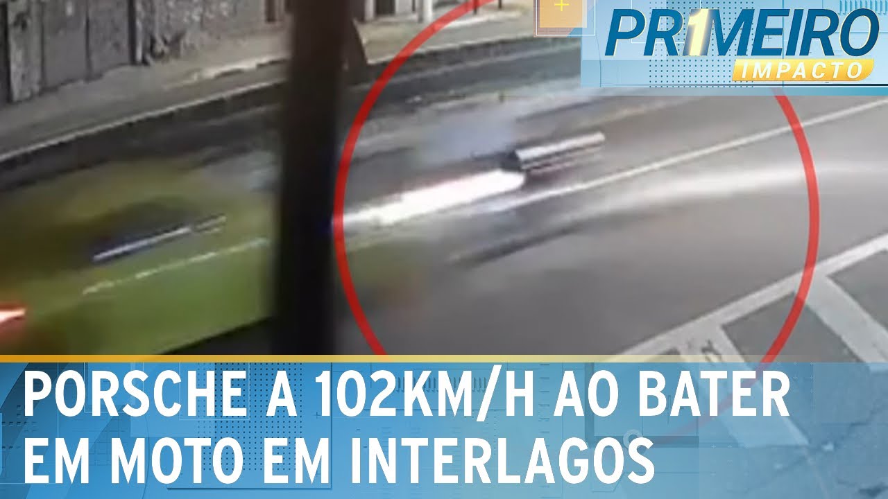 Porsche corria no dobro da velocidade permitida ao atropelar motoboy | Primeiro Impacto (08/11/24)