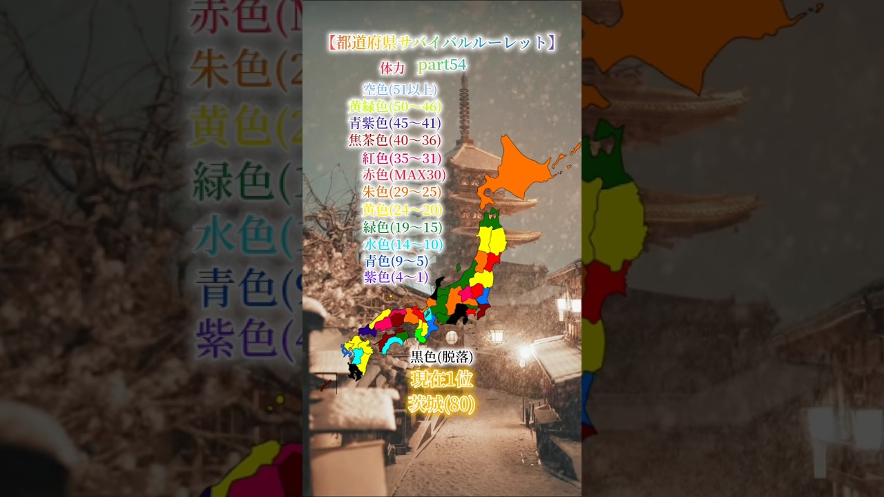 都道府県サバイバルルーレットpart54#地理系 #地理系を救おう #shorts