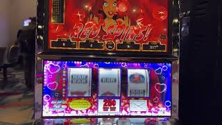 Casino Slot Play VGT Red Screens! Big Win on Hot Red Ruby!