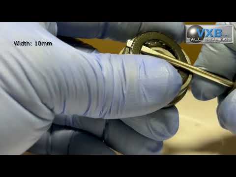 F6201-2RS flanged sealed ball bearing 12x32x10mm video thumbnail
