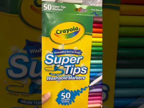 Crayola Super Tips por $3.99 😱✨ #plumones #crayola #ross #papelaria #stationery