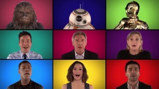 Jimmy Fallon, The Roots &amp; “Star Wars׃ The Force Awakens“ Cast Sing “Star Wars“ Medley A Cappella