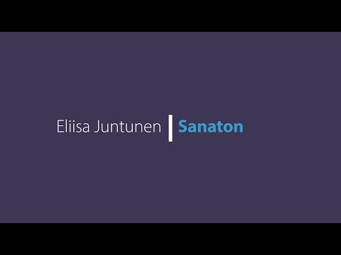 Eliisa Juntunen: Sanaton