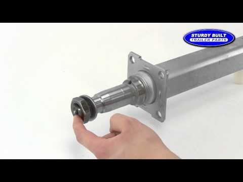 3500 lb Capacity Galvanized Boat Trailer Axle With Brake Flange