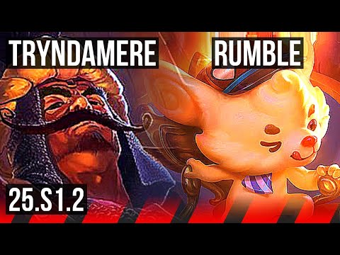 TRYNDAMERE vs RUMBLE (TOP) | 5/0/0 | NA Grandmaster | 25.S1.2
