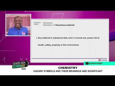 SHS 1 - Chemistry - Hazard Symbols and their meanings and significance